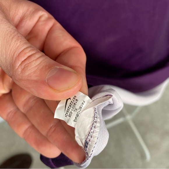 Nike Manchester City Football Shirt 2018/2019 3rd Kit Purple Mens XL - Picture 10 of 11